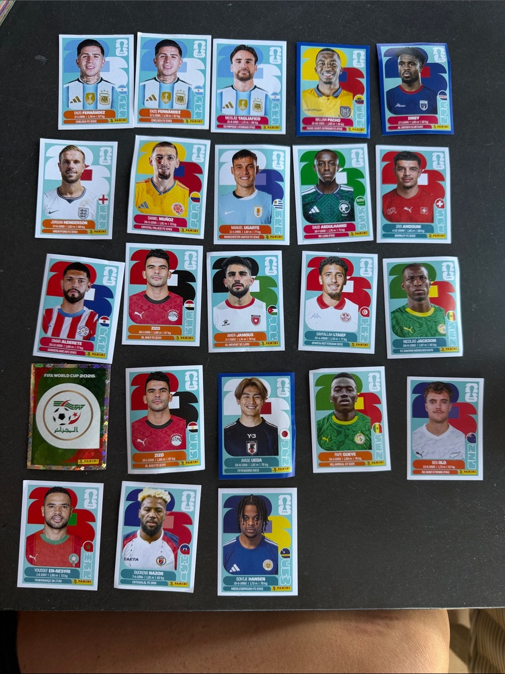 Panini FIFA World Cup 2022 Player Sticker Lot - Multicolor